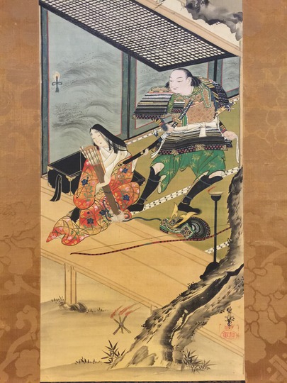 鍬形蕙斎 出陣図｜古美術・掛け軸の販売・買取・鑑定-松本松栄堂