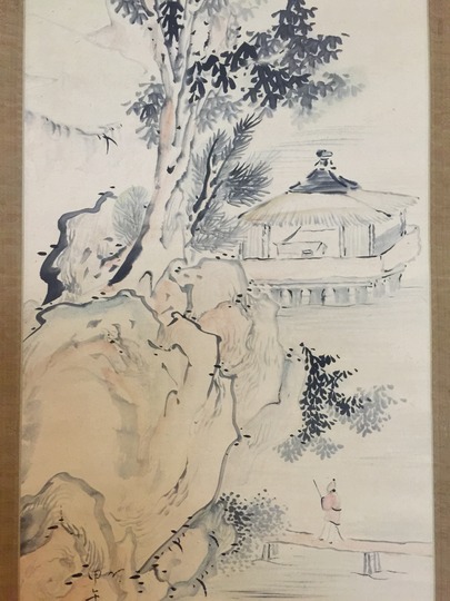 池大雅 秋景山水之図 掛軸 5 池玉瀾 秋景山水図｜古美術・掛け軸の販売・買取・鑑定-松本松栄堂