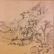 岡野石圃 淡彩山水之図 3