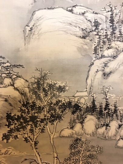 武田耕雪【真作】山水図 菊池芳文師事 愛媛県 大正 絹本 掛軸