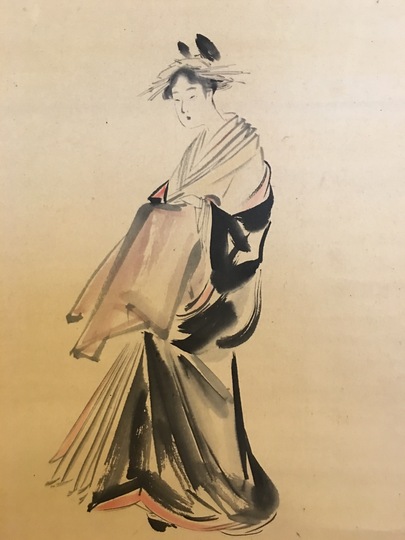 狩野章信 美人骸骨図｜古美術・掛け軸の販売・買取・鑑定-松本松栄堂