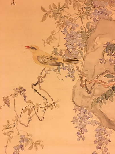 椿椿山 春林紫雪図｜古美術・掛け軸の販売・買取・鑑定-松本松栄堂