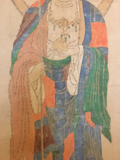 ♥掛軸　子育地蔵尊　掛け軸　骨董品　地蔵 掛け軸や骨董品の販売・買取なら株式会社縁［大阪］