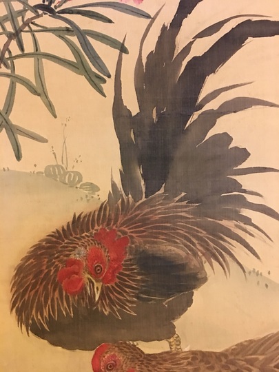 【25％OFF】 鈴木芙蓉 親子鶏図｜古美術・掛け軸の販売・買取・鑑定-松本松栄堂 絵画
