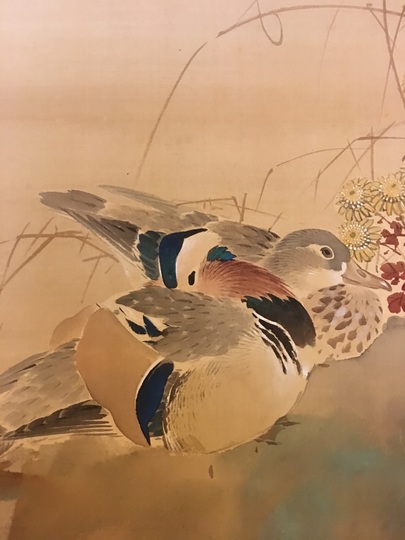 菊池芳文 寒菊鴛鴦之図｜古美術・掛け軸の販売・買取・鑑定-松本