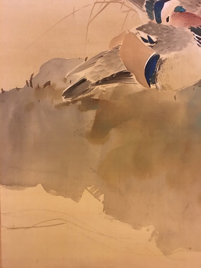 鴛湖老人　清代後期の画家　張子祥　肉質　鴛の図　掛け軸　古美術　骨董品 58bac12b4a6a3.JPG