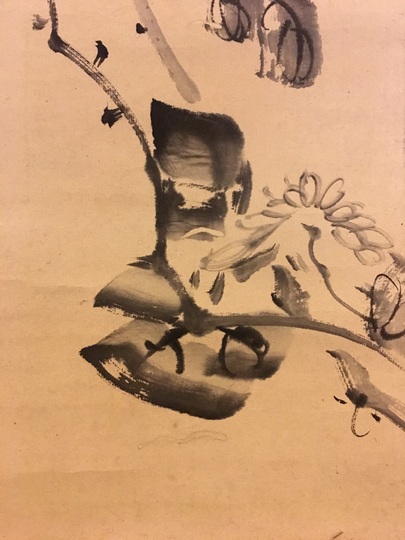 池田道夫 桃 日本画6号 真作 額装 池観了 菊自画賛｜古美術・掛け軸の販売・買取・鑑定-松本松栄堂