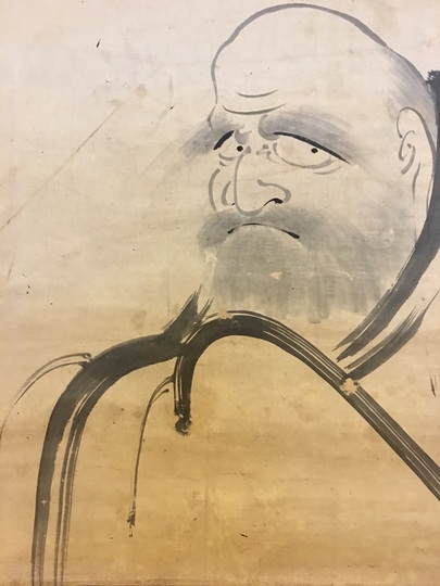玄慧の水墨画 掛け軸 達磨 玄慧の水墨画 掛け軸 達磨 - メルカリ