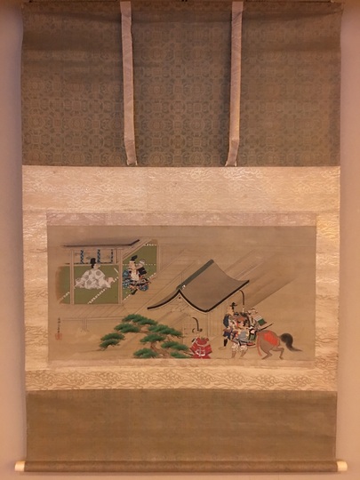 【真作】古操/平安人物図/掛軸/名家伝来/AD-686 真作】古操/平安人物図/掛軸/名家伝来/AD-686