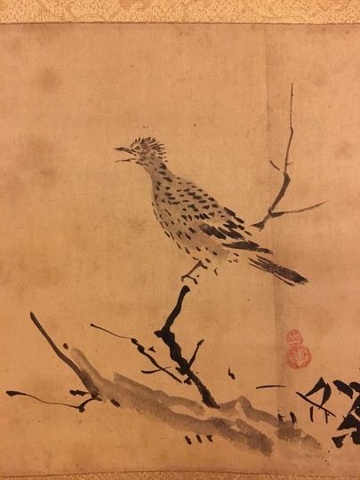 模写/狩野探幽/馬図/布袋屋掛軸HD-532