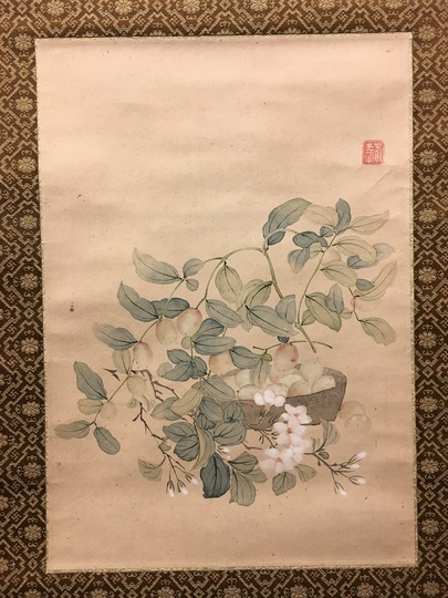 Tsubaki Kakoku Ziziphus Jujuba Matsumoto Shoeido Japanese Paintings And Calligraphy
