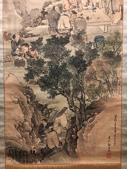 岸駒 九老｜古美術・掛け軸の販売・買取・鑑定-松本松栄堂