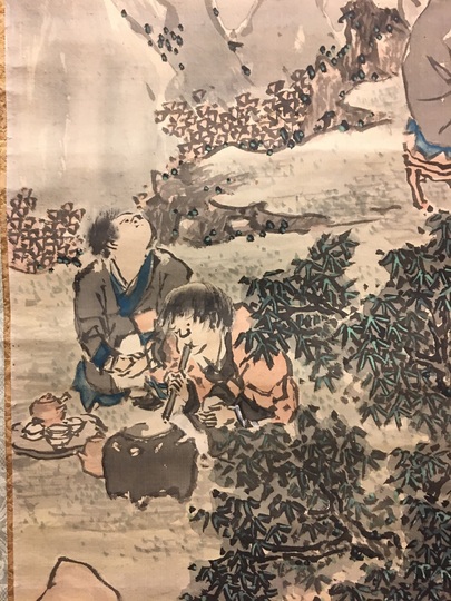 岸駒 九老｜古美術・掛け軸の販売・買取・鑑定-松本松栄堂