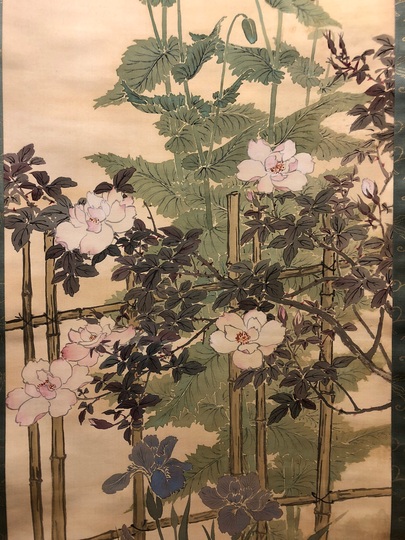 Takasima Hokkai Flower Matsumoto Shoeido Japanese Paintings And Calligraphy