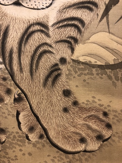 肉筆　虎図 Katsuno Hanko Tiger｜Matsumoto Shoeido | Japanese Paintings