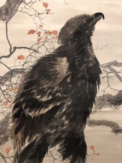 木島桜谷 鷲図|古美術・掛け軸の販売・買取・鑑定-松本松栄堂 木島桜谷 鷲図|古美術・掛け軸の販売・買取・鑑定-松本松栄堂
