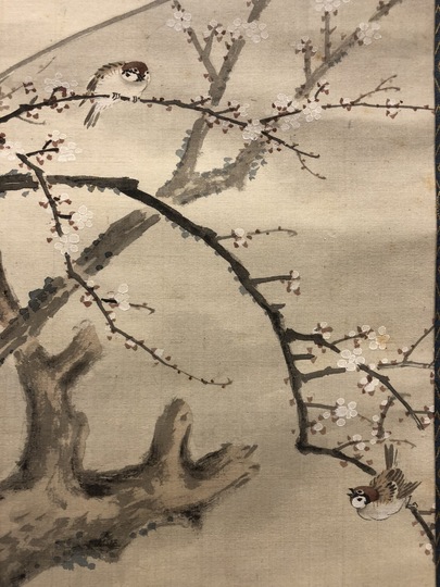 ♥掛軸 大岡（法眼）春卜 中国 人物 桐箱付き 掛け軸 骨董品