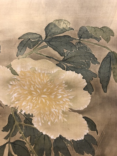 宋紫石 蝦蟇仙人図 左右牡丹図｜古美術・掛け軸の販売・買取・鑑定