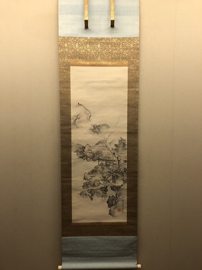 水墨画　松鶴長春 モノクロなのにこんなにダイナミック！「水墨の風―長谷川等伯と