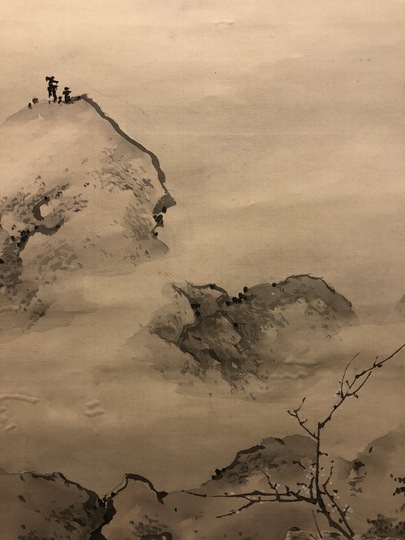 中村左洲　駒引きの図 Ganku Landscape ｜Matsumoto Shoeido | Japanese Paintings and