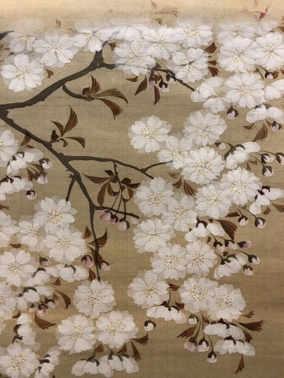 山口素絢 八重桜花図｜古美術・掛け軸の販売・買取・鑑定-松本松栄堂