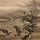 谷文晁 月下群雁図 8