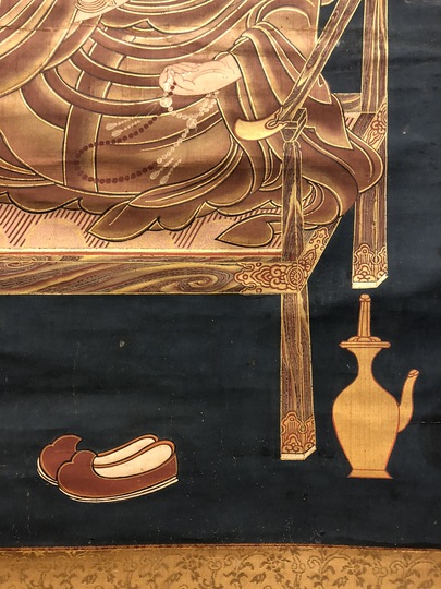 骨董品　日本絵　書法　掛軸　紙本　肉筆　茶掛 茶掛骨董日本絵書法掛軸紙本肉筆画