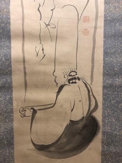 白隠慧鶴 福禄寿画中画図|古美術・掛け軸の販売・買取・鑑定 白隠慧鶴 福禄寿画中画図|古美術・掛け軸の販売・買取・鑑定
