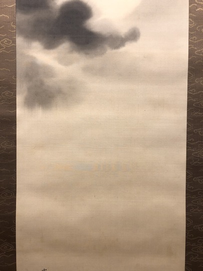 駒井源琦 雲月之図｜古美術・掛け軸の販売・買取・鑑定-松本松栄堂