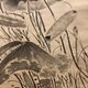 中林竹洞 水墨蓮図 12