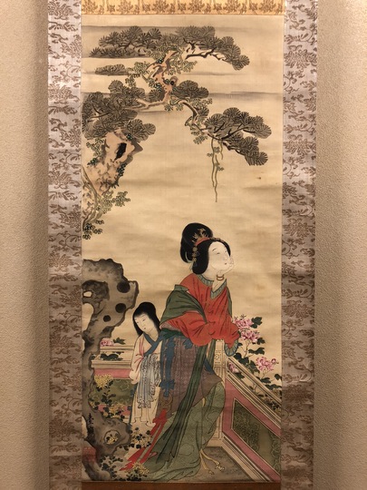 勾田台嶺 唐美人図｜古美術・掛け軸の販売・買取・鑑定-松本松栄堂