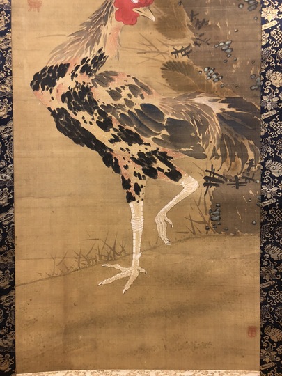 黒川亀玉(2代) 鶏図｜古美術・掛け軸の販売・買取・鑑定-松本松栄堂