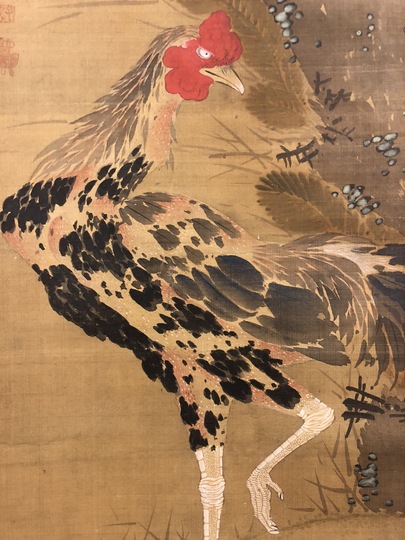 黒川亀玉(2代) 鶏図｜古美術・掛け軸の販売・買取・鑑定-松本松栄堂