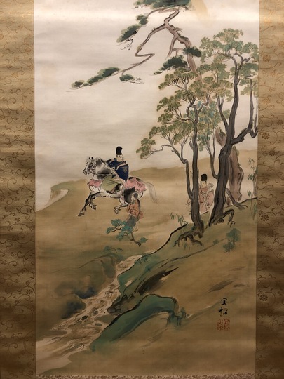 森村宜稲 友則朝臣詠郭公図｜古美術・掛け軸の販売・買取・鑑定