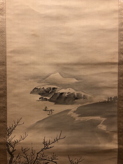 円山応挙 早春山水図｜古美術・掛け軸の販売・買取・鑑定-松本松栄堂