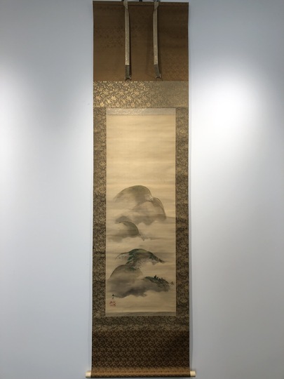 谷文晁 富士見西行図｜古美術・掛け軸の販売・買取・鑑定-松本松栄堂