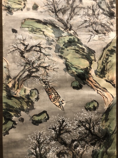 富岡鉄斎 梅花山水図｜古美術・掛け軸の販売・買取・鑑定-松本松栄堂