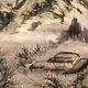 富岡鉄斎 梅花山水図 8