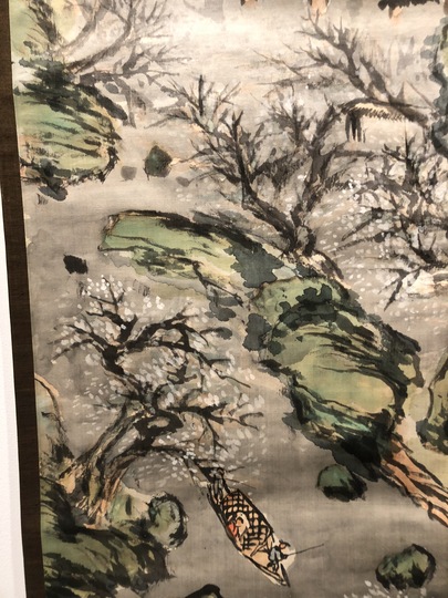 富岡鉄斎 梅花山水図｜古美術・掛け軸の販売・買取・鑑定-松本松栄堂