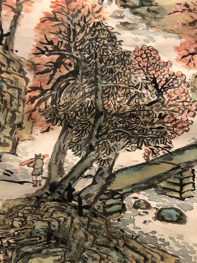 富岡鉄斎 秋景山水図｜古美術・掛け軸の販売・買取・鑑定-松本松栄堂