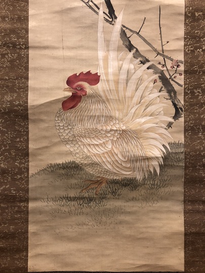 【楽天最安値に挑戦】 蠣崎波響 親子鶏図｜古美術・掛け軸の販売・買取・鑑定-松本松栄堂 絵画