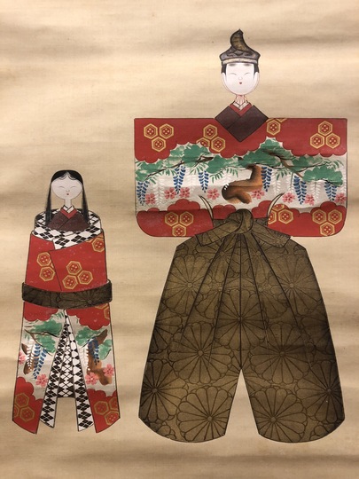 江戸時代 掛軸（山口素絢）御多福図（骨董/古美術） 江戸時代 掛軸（山口素絢）御多福図（骨董/古美術） - メルカリ