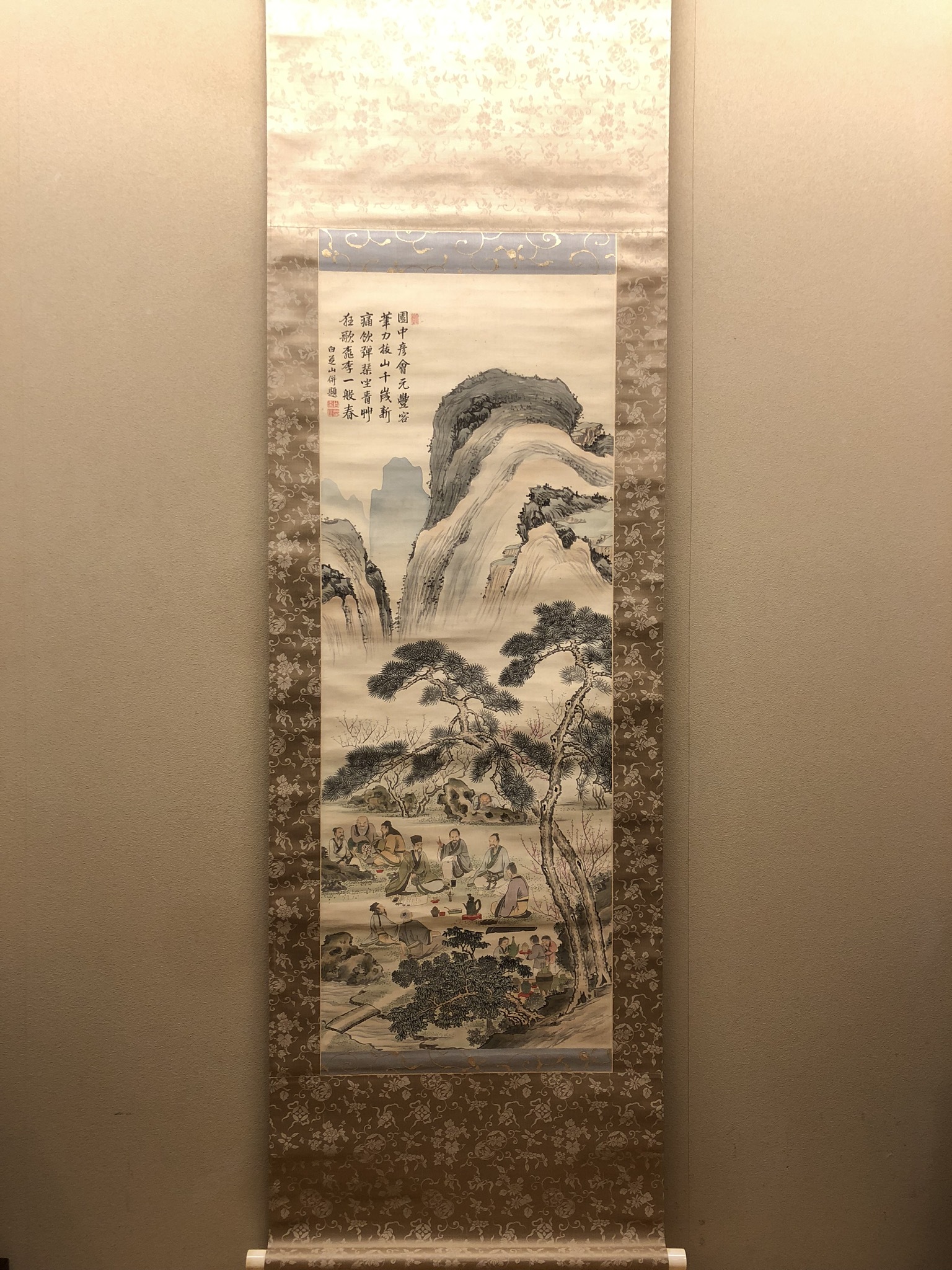 長谷川玉純 水車雪景図 四条派 京都画壇 森川曽文師事 掛軸23111705 歌川国芳 - 業平駅。木曽街道六十九次 二条夫人