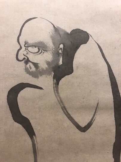 白隠慧鶴 葦葉達磨図｜古美術・掛け軸の販売・買取・鑑定-松本松栄堂