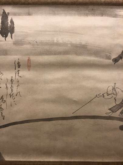 掛軸、白鶴舞老松、橋本紹尚師 白隠慧鶴 維摩居士｜古美術・掛け軸の販売・買取・鑑定-松本松栄堂