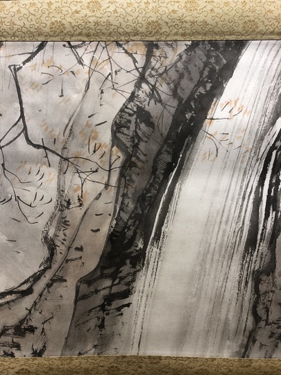 川合玉堂 秋瀑｜古美術・掛け軸の販売・買取・鑑定-松本松栄堂