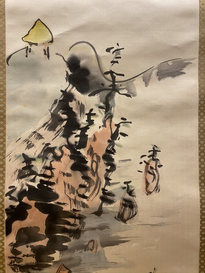 福田古道人 清江獨釣図｜古美術・掛け軸の販売・買取・鑑定-松本