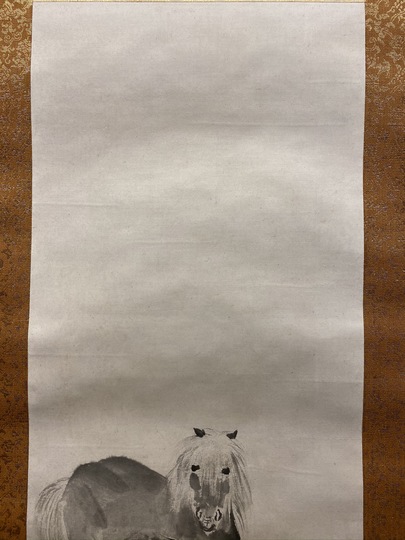 円山応挙 双馬図｜古美術・掛け軸の販売・買取・鑑定-松本松栄堂