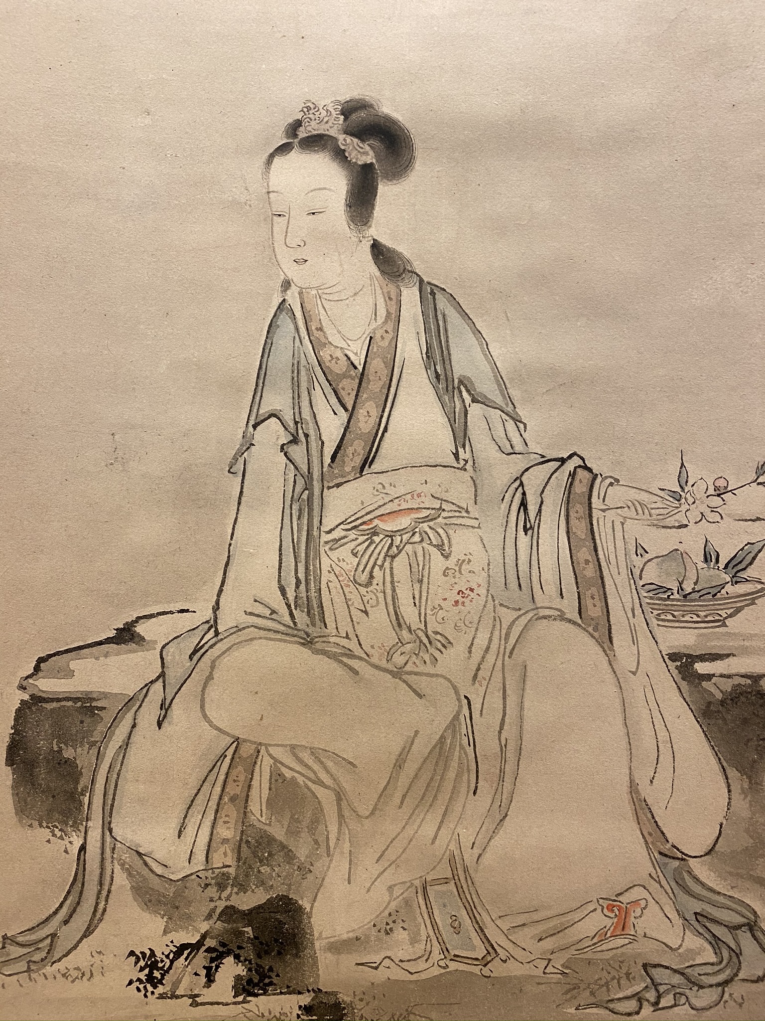 模写】圓山應挙/円山応挙/高士人物図No.2-2/掛軸☆宝船☆X-704 最高