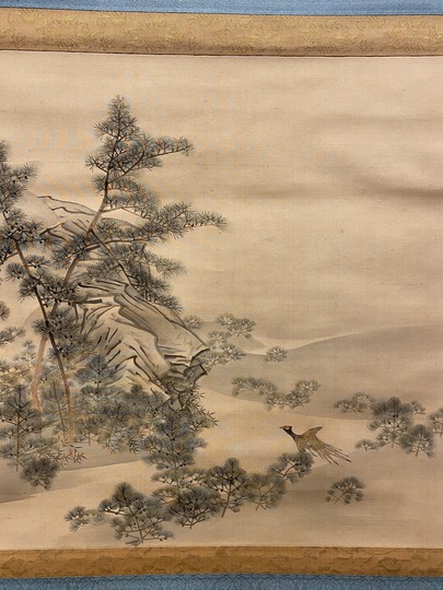 水墨画　松鶴長春 Katsuno Hanko Tiger｜Matsumoto Shoeido | Japanese Paintings